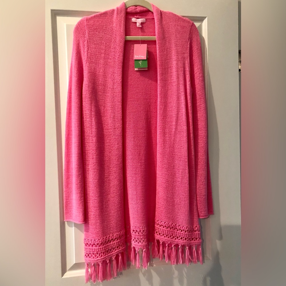 Lilly Pulitzer Juliette Cardigan NWT Size S Pink